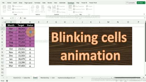 Excel Cell Blinking