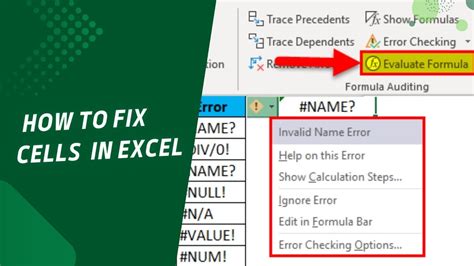 Excel cell fixing techniques 4