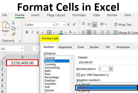 Excel cell formatting example 6