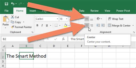 Example of horizontal cell padding in Excel