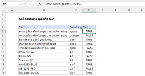 Finding text in cell value