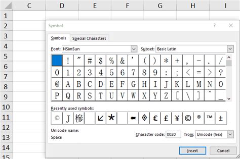 Excel Character Encoding