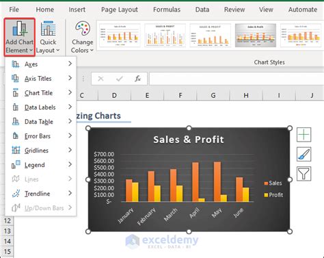 Excel Chart Customize