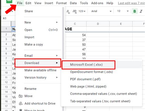 Excel chart export to Google Docs