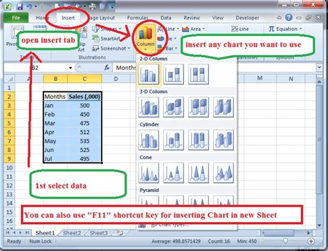 Excel Chart Insert