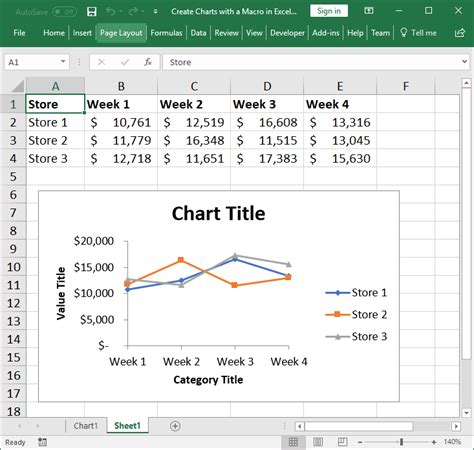 Excel Chart with VBA Macros