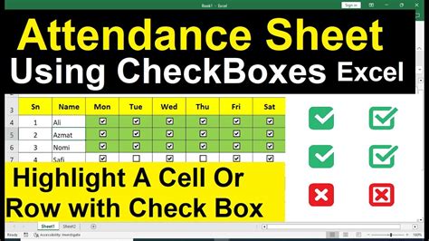 Excel Checkbox Array