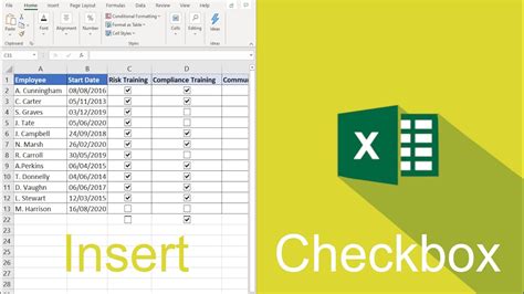 Excel Checkbox Gallery