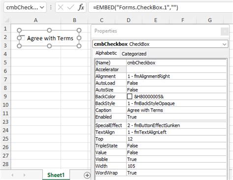 Excel Checkbox Troubleshooting