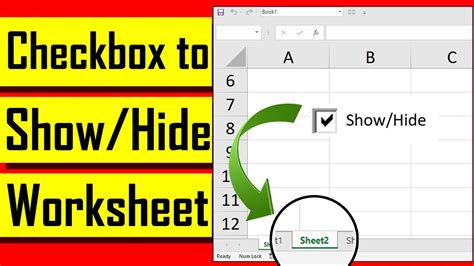 Excel Checkboxes in Hidden Worksheet