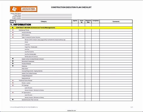 Excel Checklist Template 10