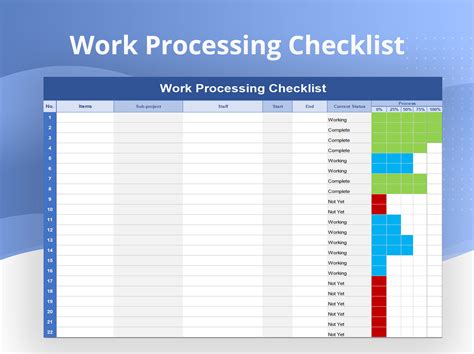 Excel Checklist Template 2