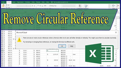 Excel Circular References Fixing Tutorial