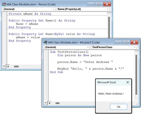 Excel Class Module