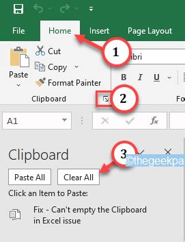 Excel clear clipboard issue