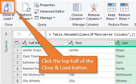 Excel Close & Load