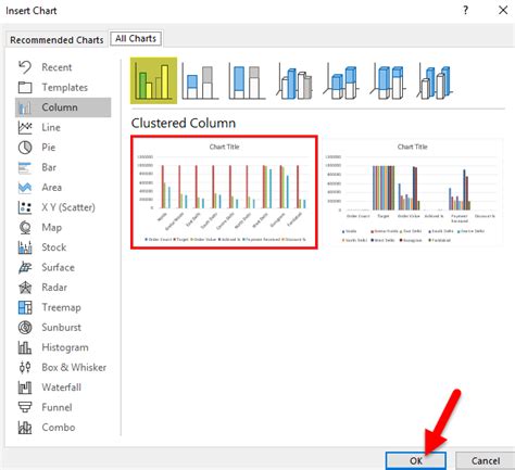 Excel Clustered Bar Chart Options