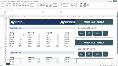 Excel collapse rows advanced techniques