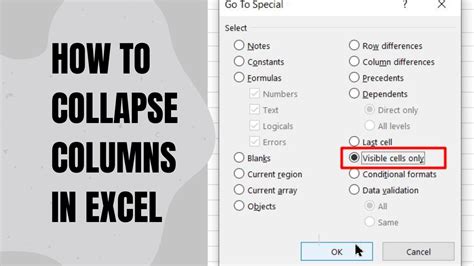 Excel collapse rows tips and tricks