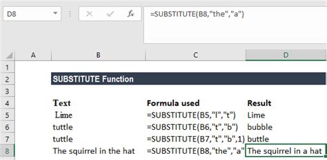 Excel Column Letter Substitute Function