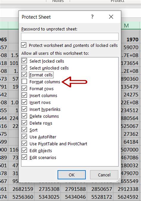 Excel column locking image 5