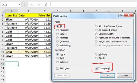 Excel Column Switching 1