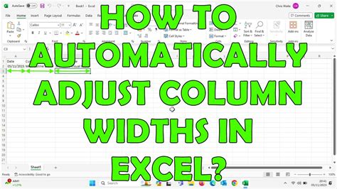 Excel Column Width Hacks