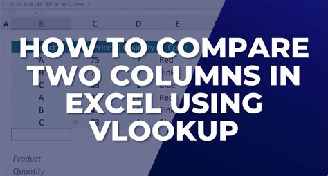 Excel Columns Comparison VLOOKUP Image 8