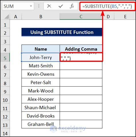 Excel Commas Formatting Example 5