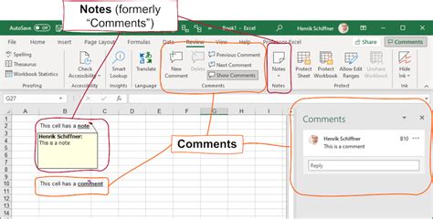 Excel Comments Alternatives