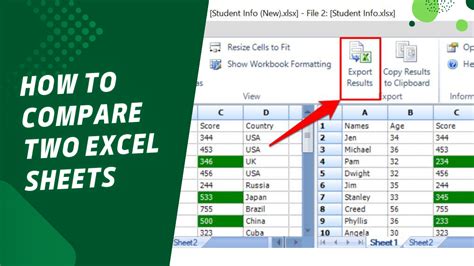 Excel Compare Sheets