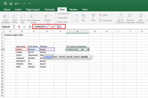 Excel Concat Tips