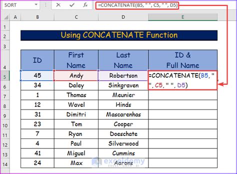 Concatenating dates with multiple arguments in Excel