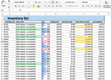 Comparing Sales Data Using Conditional Format