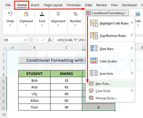 Excel Conditional Formatting