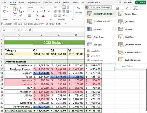 Tips for Using Conditional Formatting in Excel