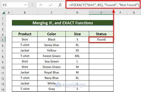 Excel Conditional Statements Example