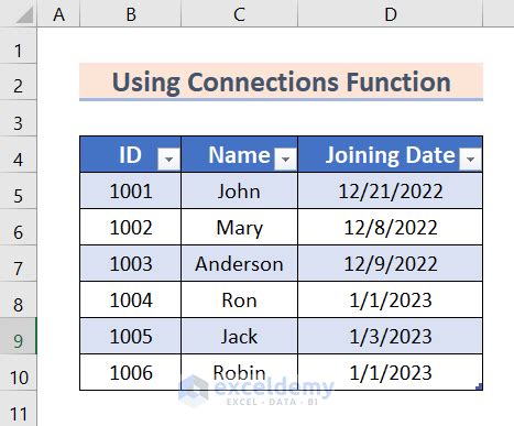 Excel Connections