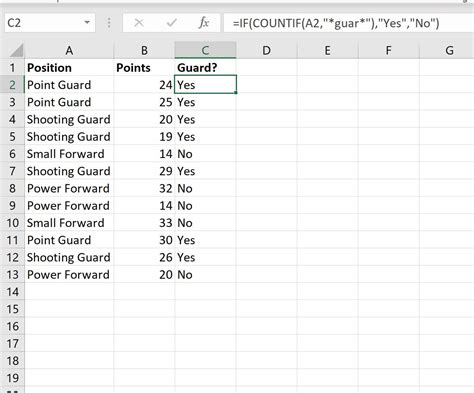 Understanding Partial Text in Excel