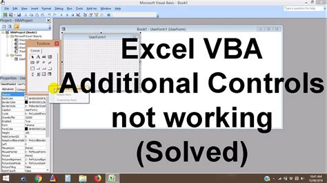 Excel Control Not Working Issues Solved