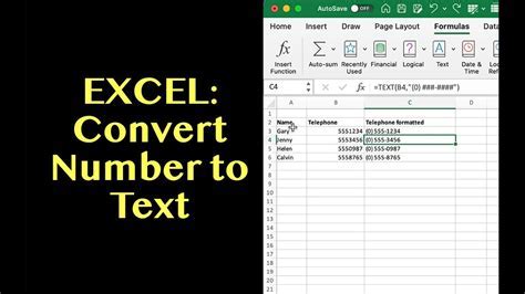 Excel Conversion