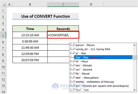 Excel CONVERT Time Function