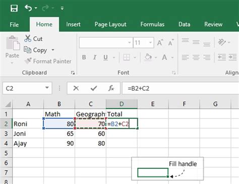 Copy Cell using Formula in Excel