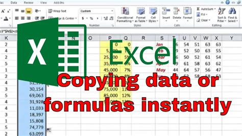 Copy Data using Formulas in Excel