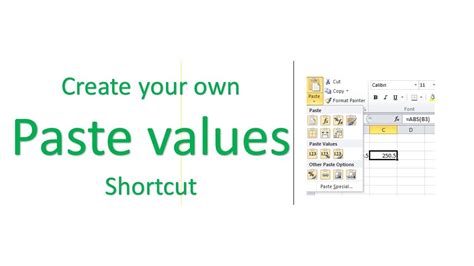 Excel Copy and Paste Values