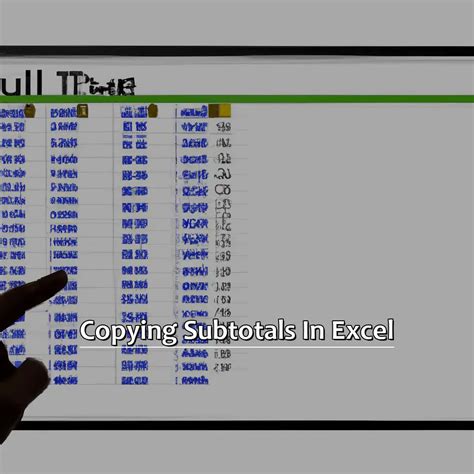 Excel Copy Subtotals