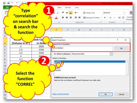 Excel Correlation Analysis Example