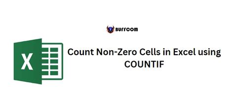 Excel Count Non-Zero Cells