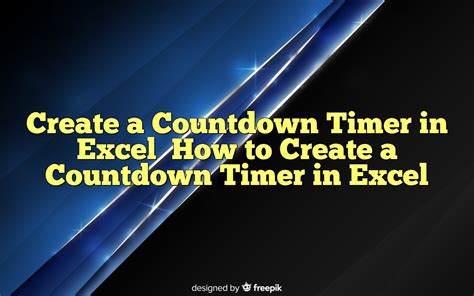 Excel Countdown Analytics