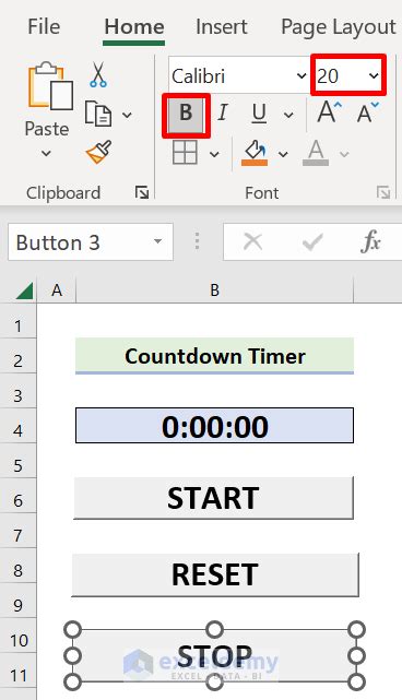 Excel Countdown Tips